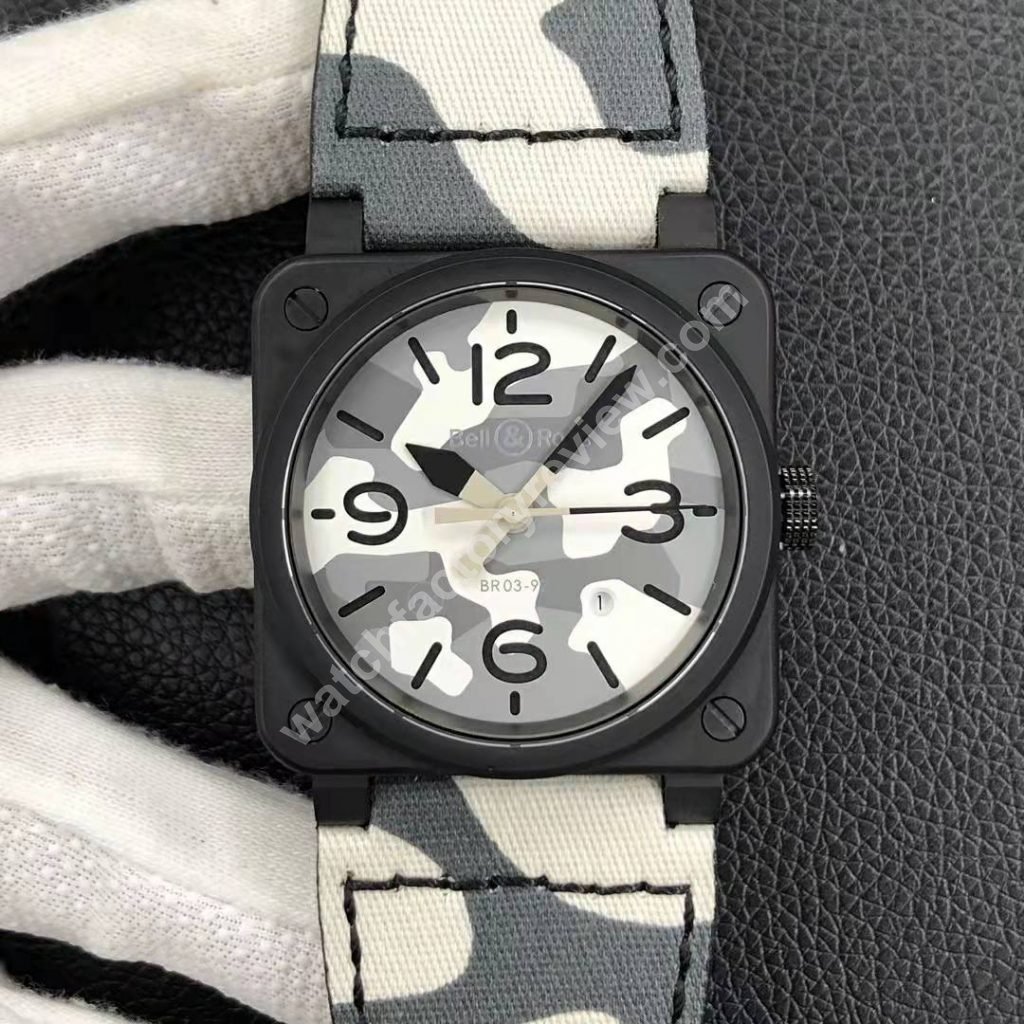 Replica Bell Ross BR03-92 Camo PVD Black