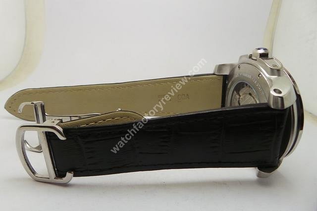 Cartier Calibre Black Leather Strap