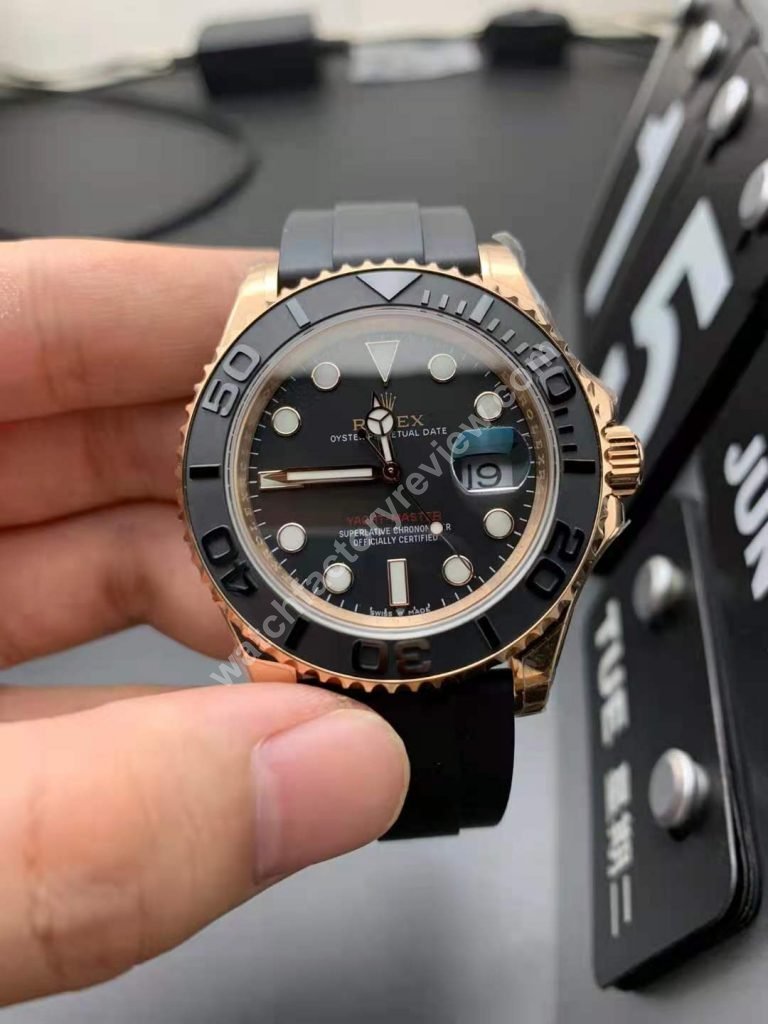 GM Factory Rolex YachtMaster 116655 Rose Gold Review 3235 Movement