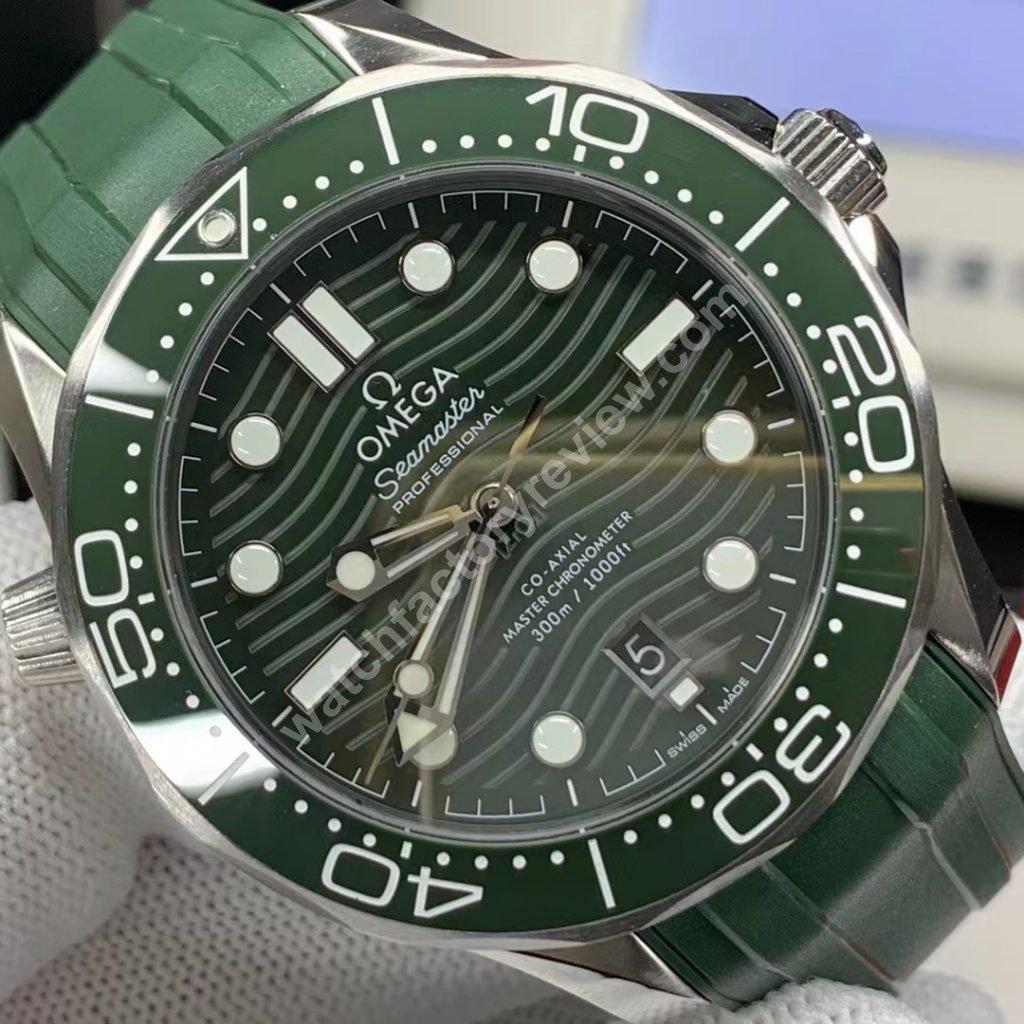 Omega Seamaster Green Wavy Dial
