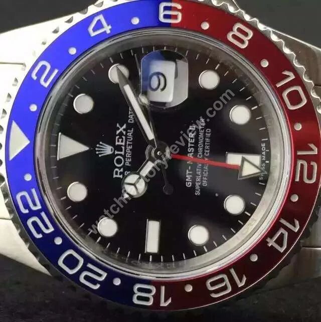 Rolex GMT Master II Blue Red Bezel