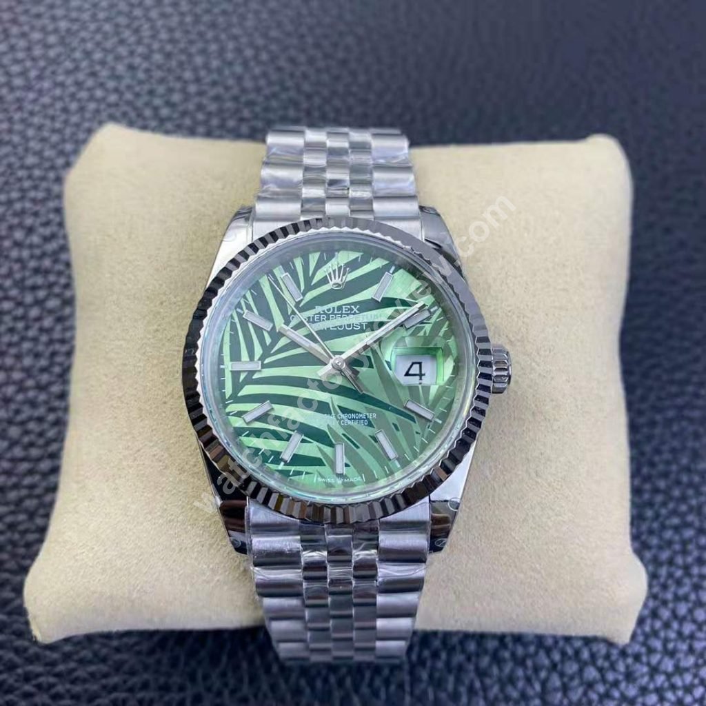 Rolex Datejust 36mm Palm Leaf Dial 3235 Replica by GM Factory