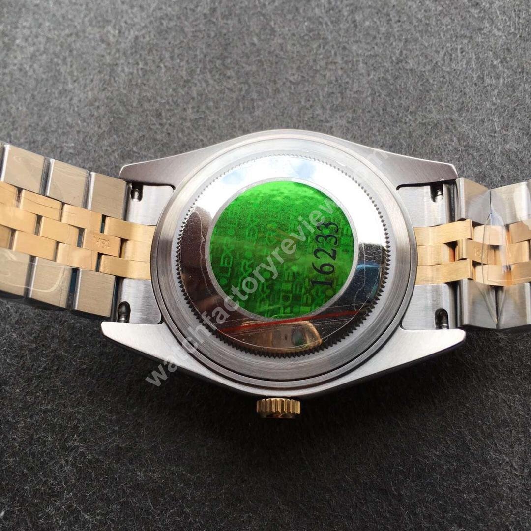 Replica Rolex Datejust Green Sticker on Back