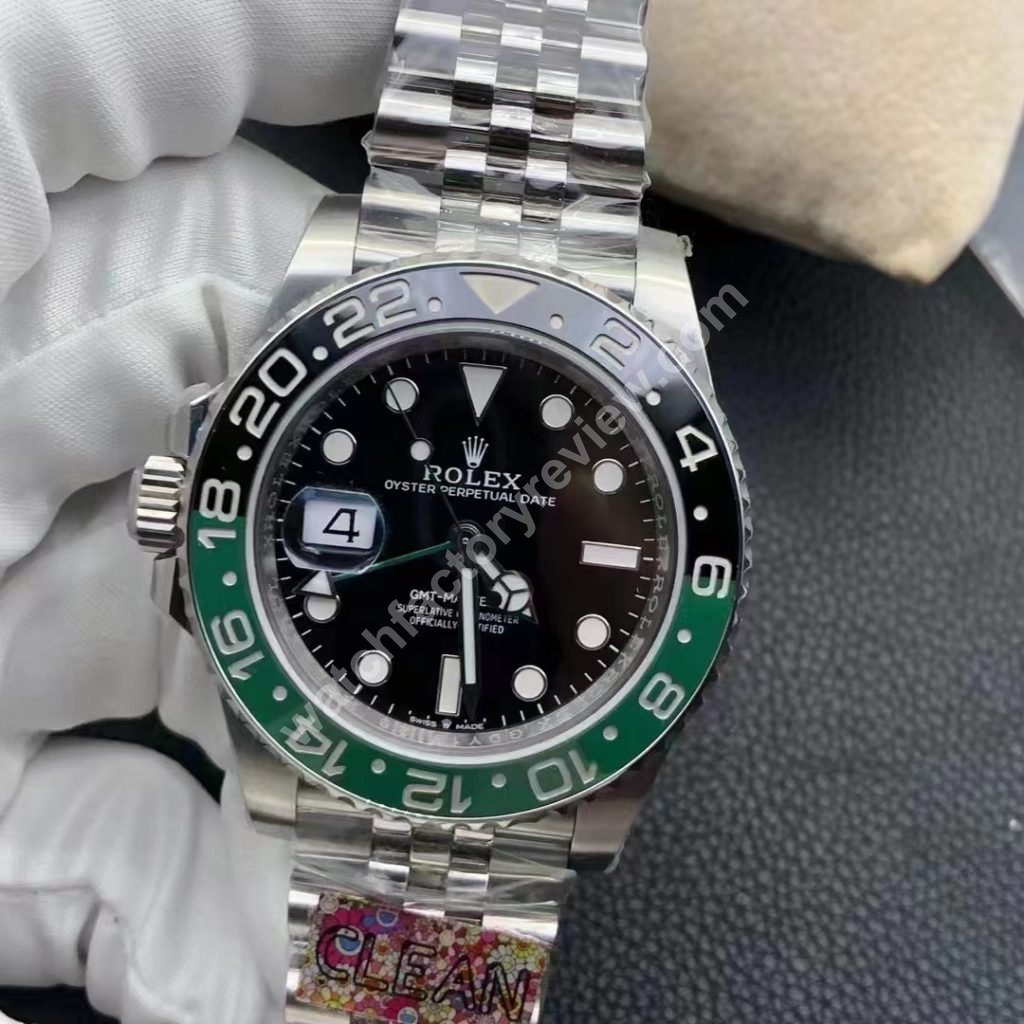 Replica Rolex GMT-Master II Black Green Ceramic Watch