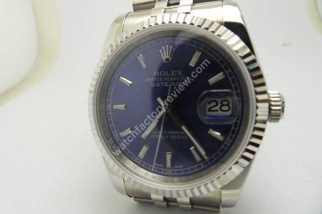 Rolex Jubilee Datejust Blue Dial Replica Watch Review