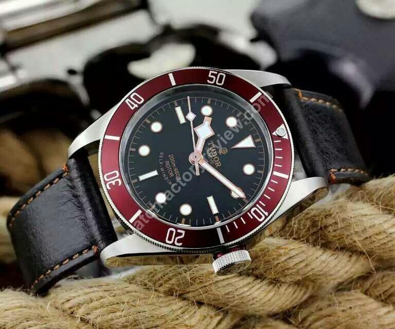 Tudor 79220R Black Leather