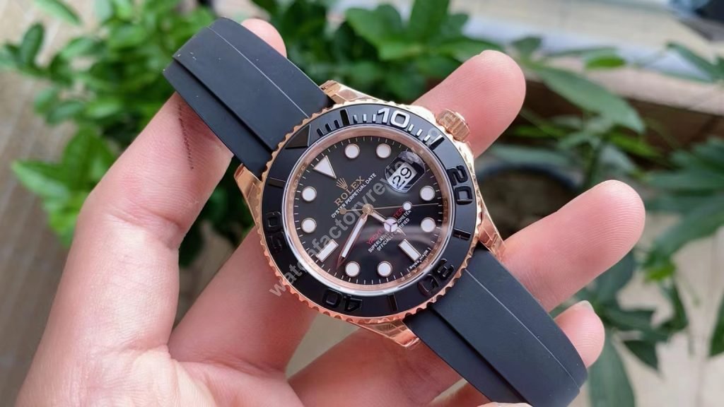 VS Factory Rolex YachtMaster 116655 Rose Gold 3135 Replica Review