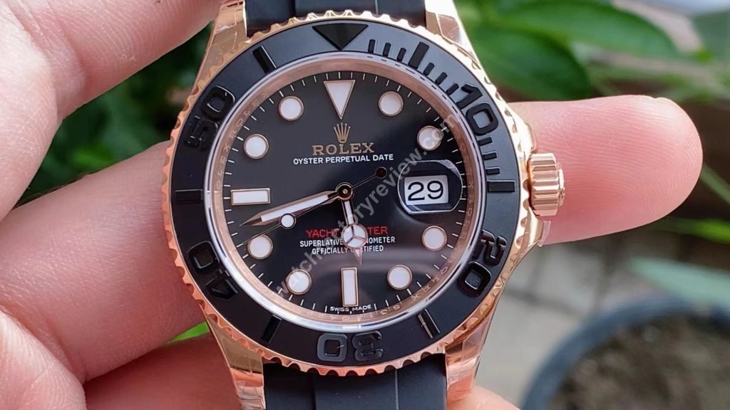Rolex YachtMaster 116655 Black Dial