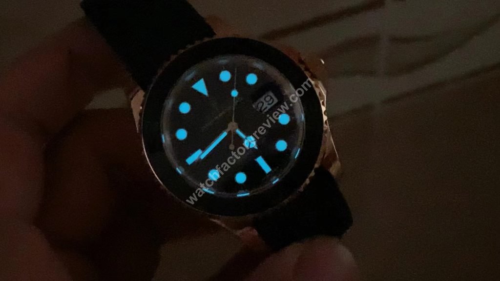 Rolex YachtMaster 116655 Dial Lume