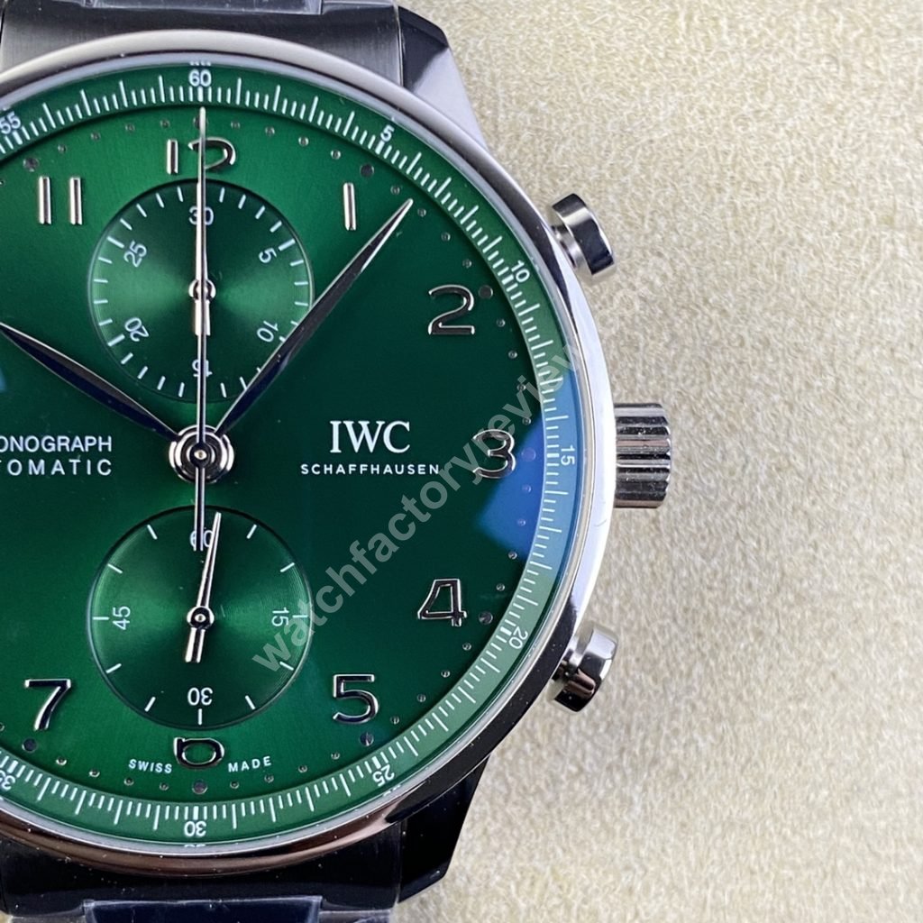 IWC Portuguese IW3716 Green Dial